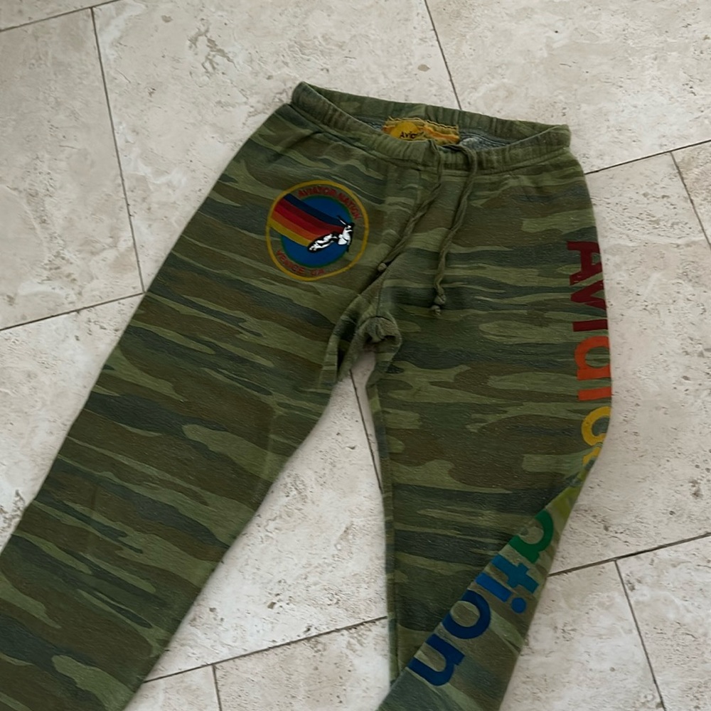 Camo aviator nation sweatpants